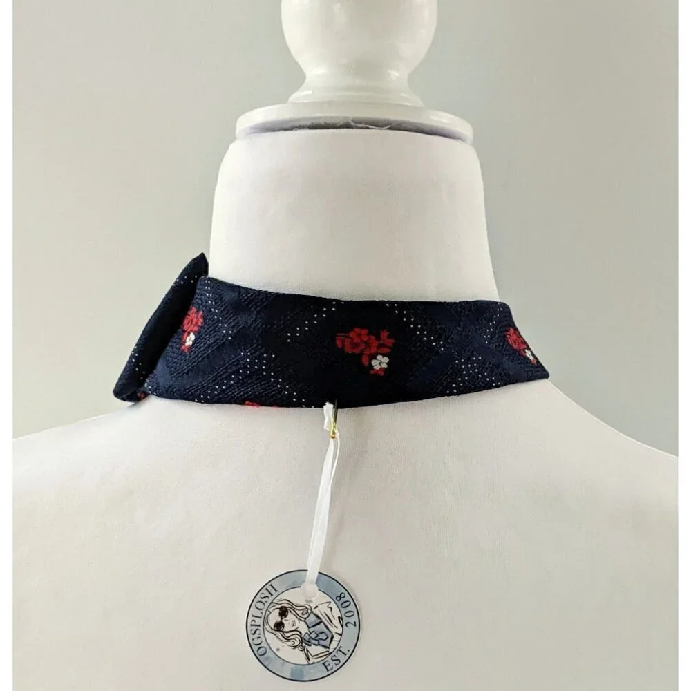 Ogsplosh Navy Ascot - Ethical Fashion - Vintage Ascot Scarf - NEW